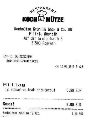 msvt Hffner Kochmtze Restaurant